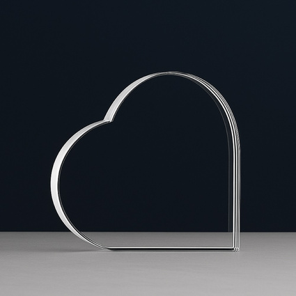 Duże Kryształowe serce [KS-02] 140x140x30 mm