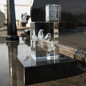 Birds in Crystal (80x120x80 mm)