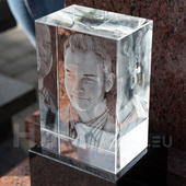 3D tombstone photo KP-13: (120x180x80 mm)