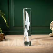 Statuetka pamiątkowa KPP-04: (110x150x30 mm)