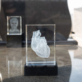 Heart in crystal (150x200x100 mm)