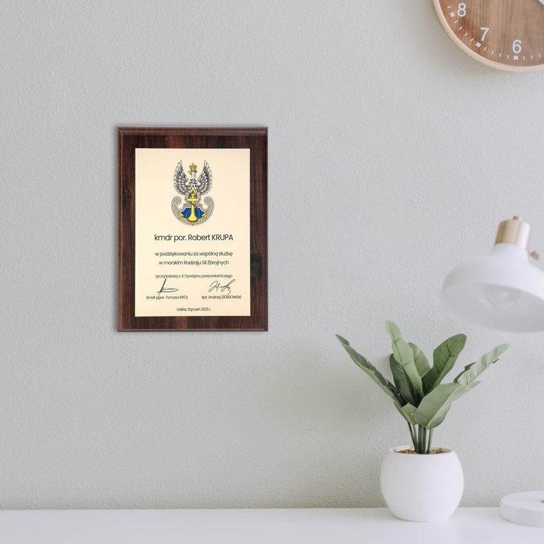 Podziękowanie za służbę DLA MARYNARZA eleganckie etui EMERYTURA