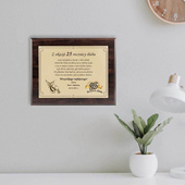 Dyplom na 25 ROCZNICĘ ŚLUBU - prezent personalizowany