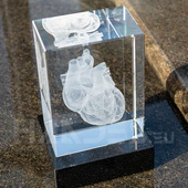 Heart in crystal (150x200x100 mm)
