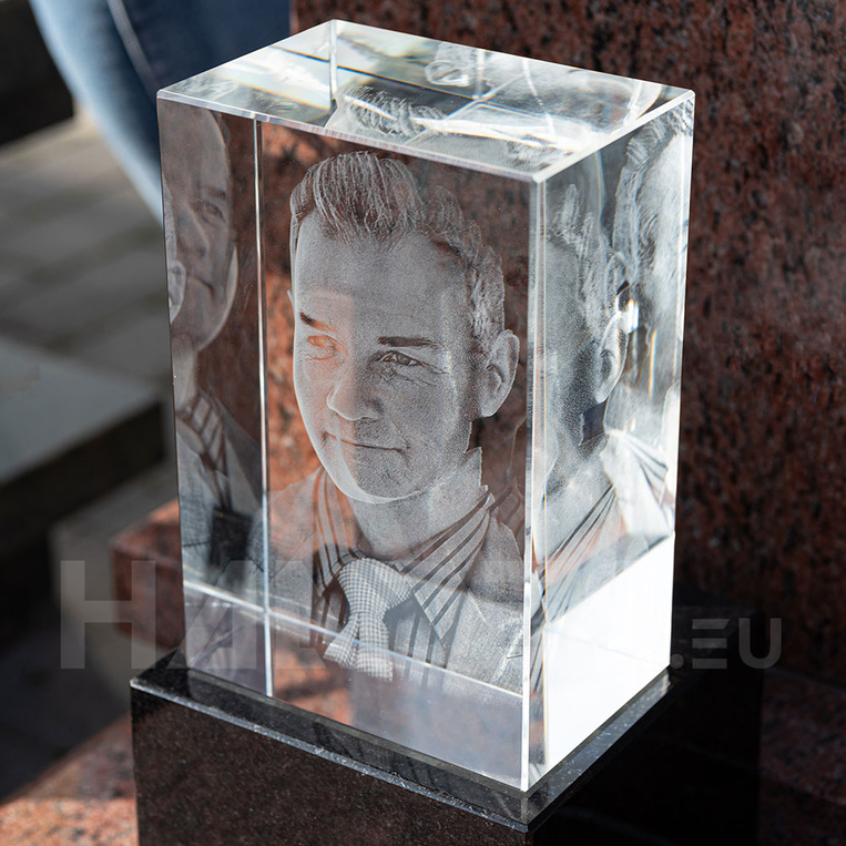 3D tombstone photo KP-13: (120x180x80 mm)